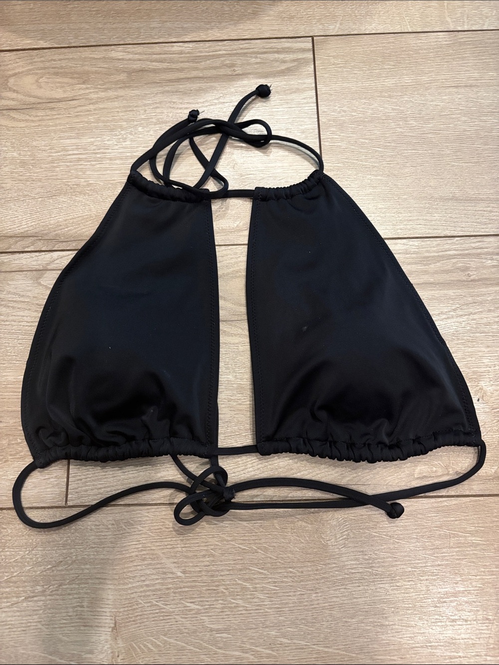 Classic Black Triangle Bikini Top